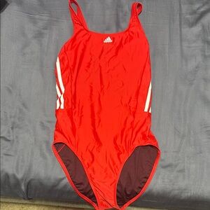 Adidas Red One-Piece Swimsuit